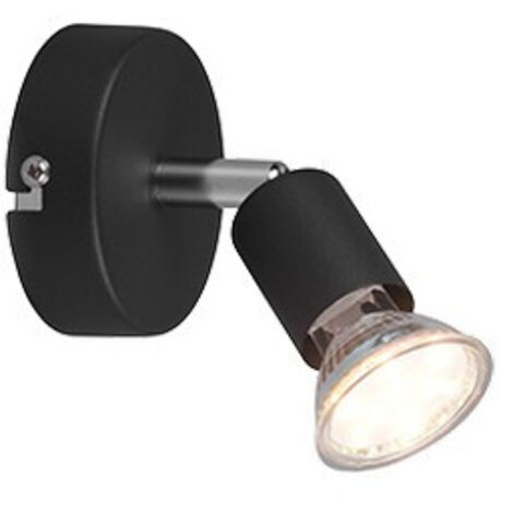 Faretto da soffitto PARIS nero metallo GU10 1 luce