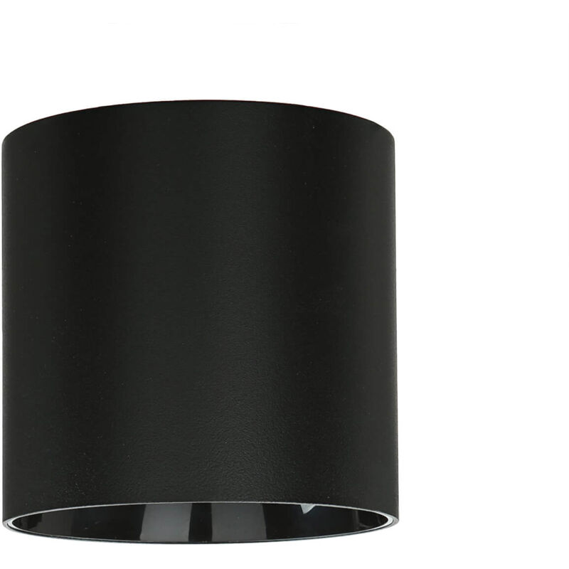 Image of Faretto Spot da soffitto dal design moderno nero Lampada da soffitto ideale per cucina corridoio GU10 Ø12,7cm - Nero