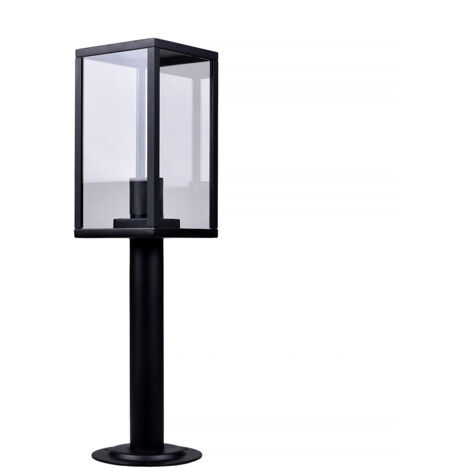 FARETTO DA TERRA DA ESTERNO IP44 CON ATTACCO E27 - DESIGN MODERNO IN ALLUMINIO E VETRO RESISTENTE E IMPERMEABILE