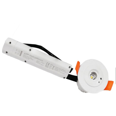 Faretto di emergenza da incasso 3 watt 1 led cob anti black out mini spot luce fredda 6500k