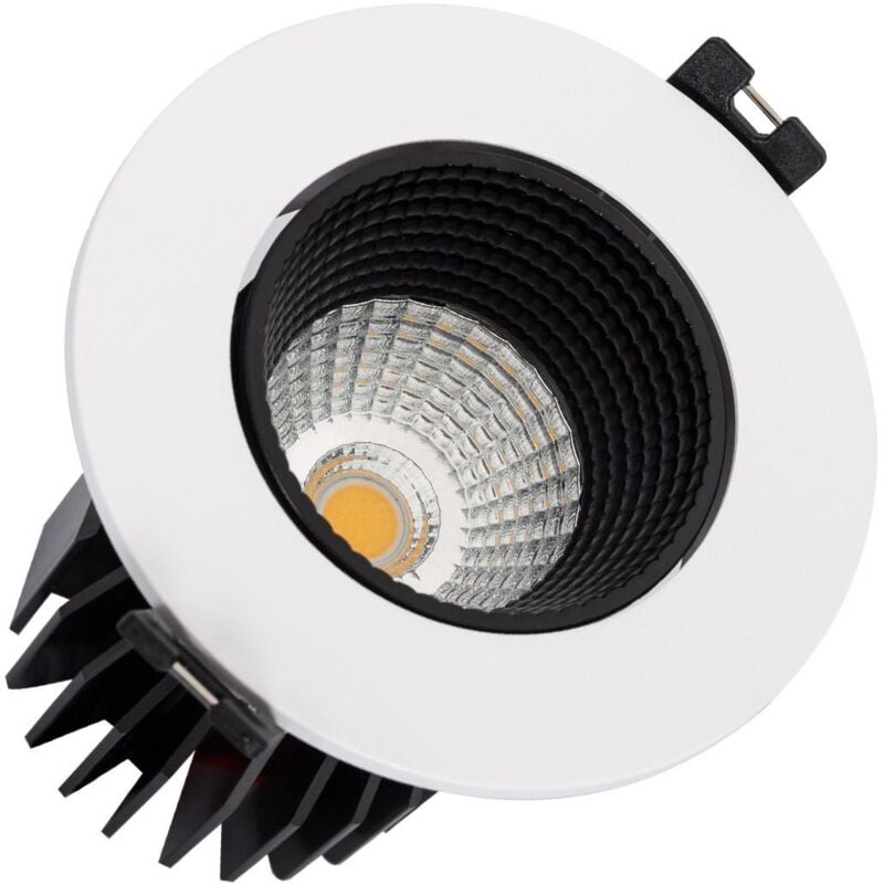 Efectoled - Faretto Downlight led 15W Circolare lifud Foro Ø75 mm Bianco / Nero Bianco Naturale 4000K