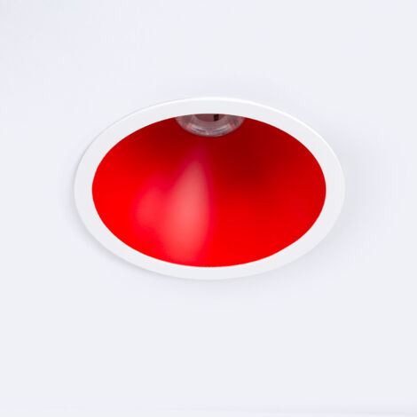 Faretto Downlight LED 9-12W Conico Areni Foro Ø 100 mm 2700K Rosso Bianco Caldo 9 W