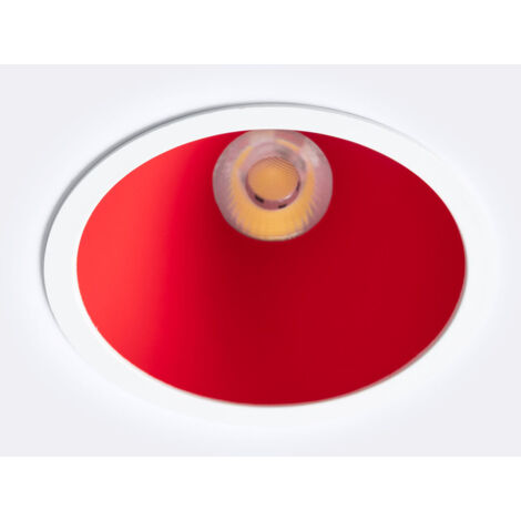 Faretto Downlight LED 9-12W Conico Inclinazione 20º Areni Foro Ø 100 mm 3500K Rosso Bianco Caldo 9 W