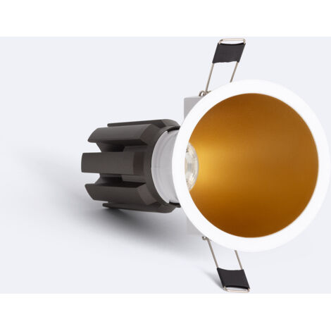 Faretto Downlight LED 9-12W Conico Inclinazione 20º Areni Foro Ø 85 mm 4000K Oro Bianco Naturale 12 W