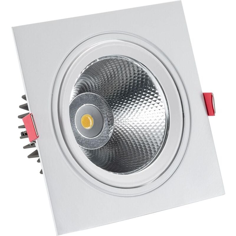 Faretto Downlight led 15W Quadrato Madison Foro ø 115 mm Bianco Naturale 4000K
