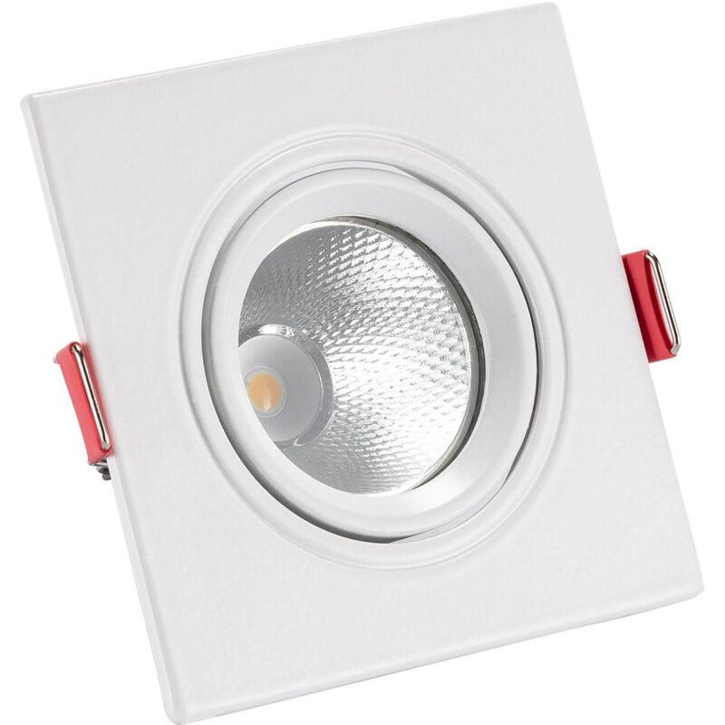Ledkia - Faretto Downlight led 5W Quadrato Madison Foro ø 75 mm 3000K Bianco Caldo