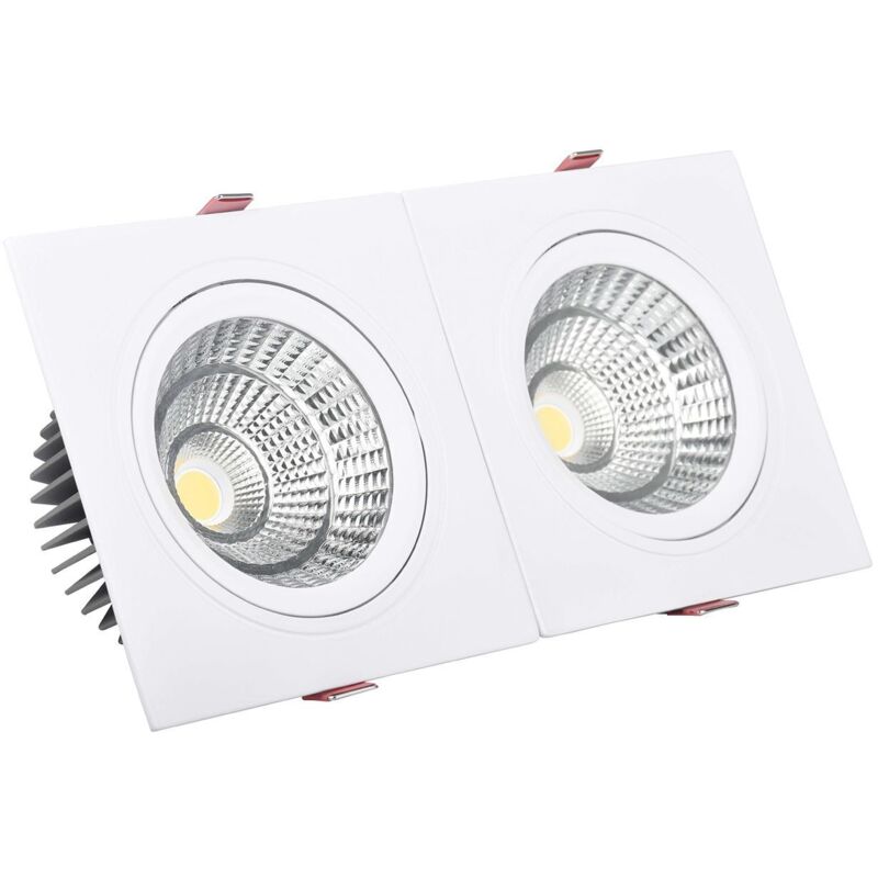 Ledkia - Faretto Downlight led 30W Rettangolare Madison Foro 260x120 mm Bianco Caldo 3000K