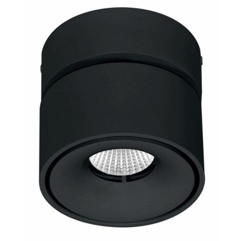 BENEITO FAURE Applique Mini Concord Tricolore da 7w a led orientabile rotonda nera