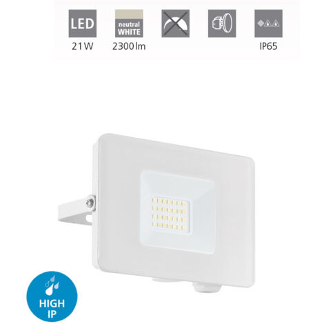 Faretto Esterno Moderna Faedo 3 Alluminio Bianco Led