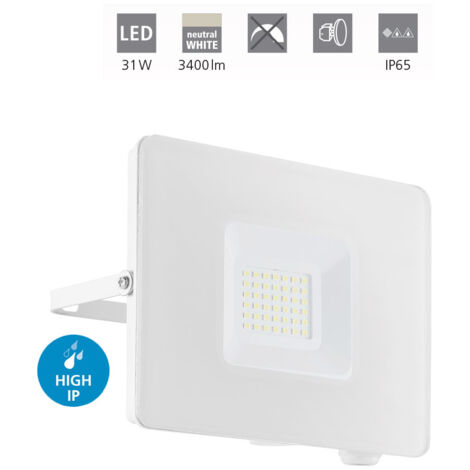 Faretto Esterno Moderna Faedo 3 Alluminio Bianco Led H13,5Cm