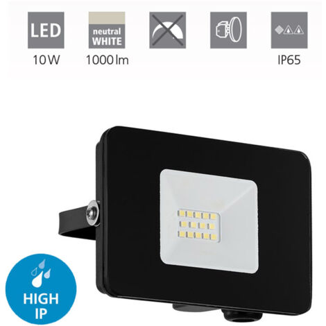 Faretto Esterno Moderna Faedo 3 Alluminio Nero Vetro Bianco Led