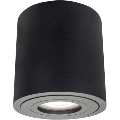 Faretto Faro XL da soffitto GU10 nero IP65 Light Prestige