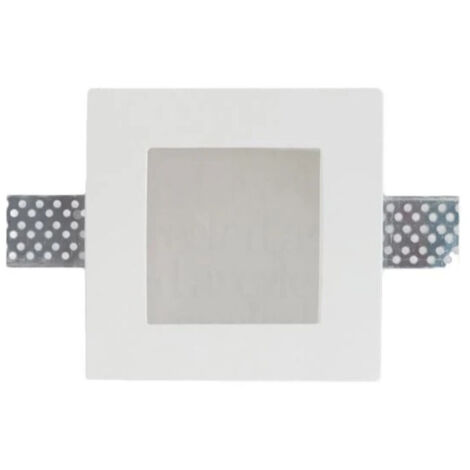 Faretto In Gesso A Scomparsa Quadrato Gu5.3 ( TECNOSWITCH cod. GE102AL )