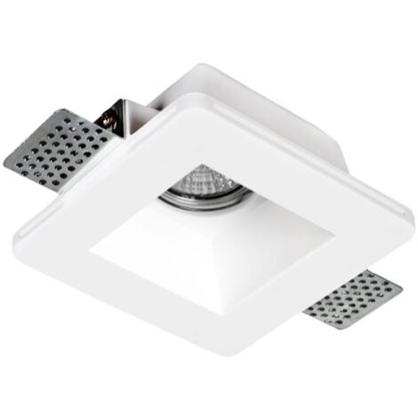 Faretto in Gesso quadrato Century Jessy ad incasso Bianco JESSY-SQ120