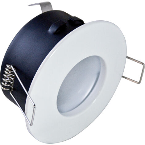 Faretto Incasso Bath Tondo Alluminio Bianco 1 Luce Gu10