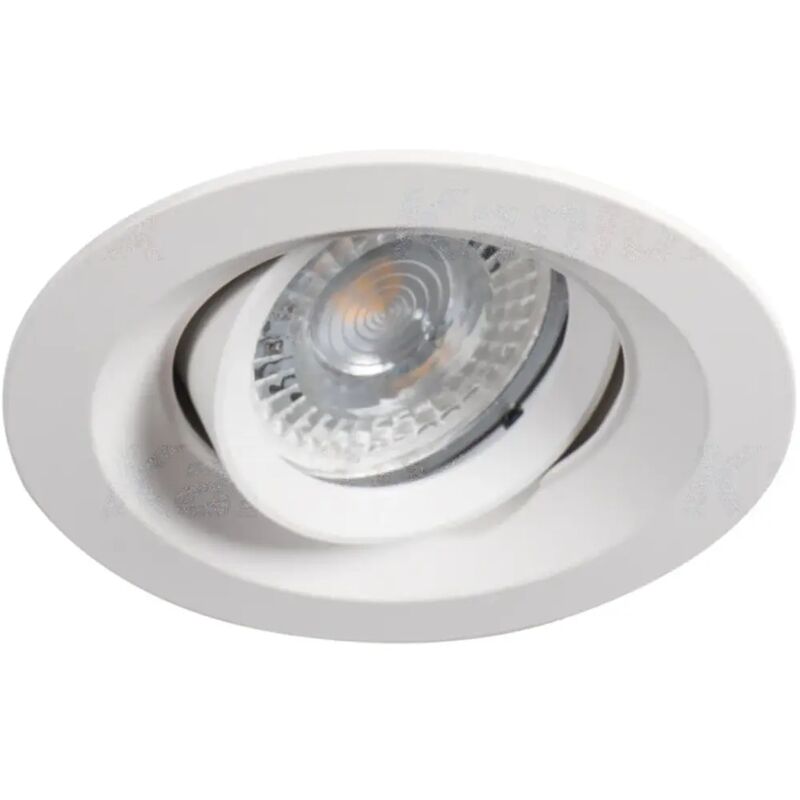 Porta faretto incasso colie orientabile bianco alluminio 1 luce