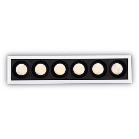 Faretto Incasso Contemporaneo Lika Alluminio Bianco Led 19W 3000K Ip20