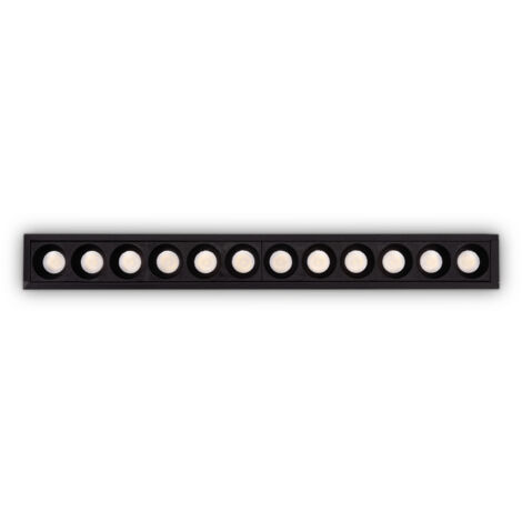 Faretto Incasso Contemporaneo Lika Alluminio Nero Led 19W 3000K Ip20