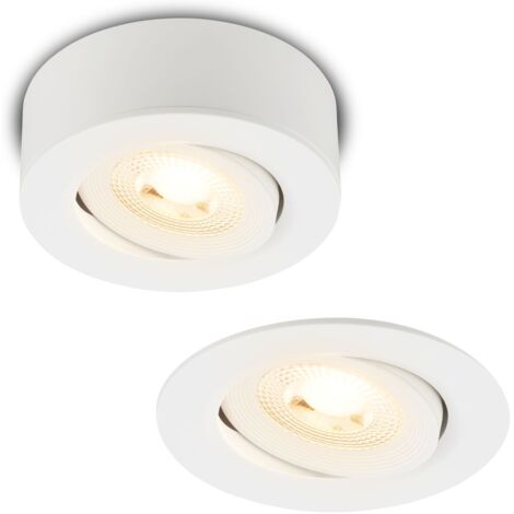 Faretto Incasso Desi Plastica Bianco Led Integrato 5W 3000K Ip20