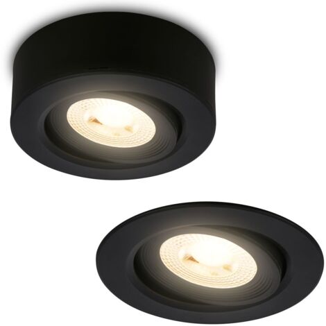 Faretto Incasso Desi Plastica Nero Led Integrato 5W 3000K Ip20