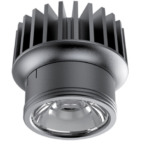 Faretto Incasso Dynamic Alluminio Nero Led 10W 2700K Luce Calda
