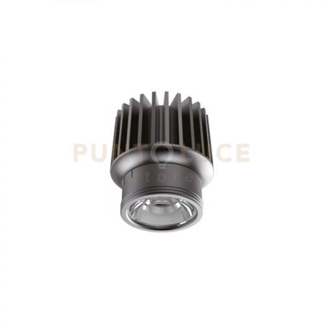 Faretto Incasso Dynamic Alluminio Nero Led 15W 2700K Luce Calda