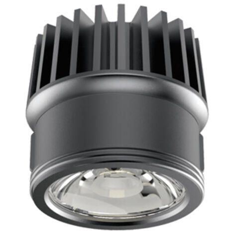 Faretto Incasso Dynamic Alluminio Nero Led 9W 2700K Luce Calda