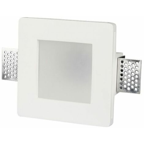 Faretto incasso en cuadro gesso con vidrio attacco gu10 3691