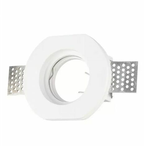 Faretto incasso en gesso tondo squadrato attacco gu10 3650