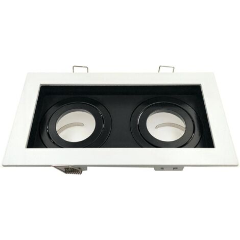 Faretto incasso Geminus 2xGU10 rettangolare orientabile