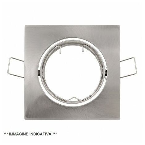 Faretto Incasso GU10 Diametro 50 Inox  - LAMPO DIKORSQ230/IN/SL