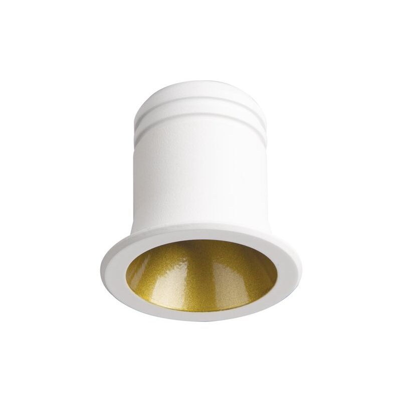 Faretto Incasso Virus Alluminio Bianco e Oro Led 3W 3000K Luce Calda