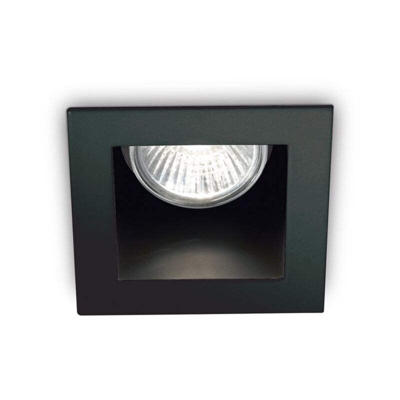 Faretto Incasso Moderno Funky Metallo Nero 1 Luce Gu10