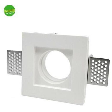FARETTO INCASSO IN GESSO QUADRATO 100X100 GU10