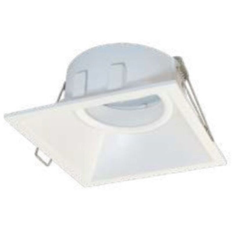 Faretto incasso lampadari bartalini ateag gu10 led orientabile metallo, finitura metallo bianco