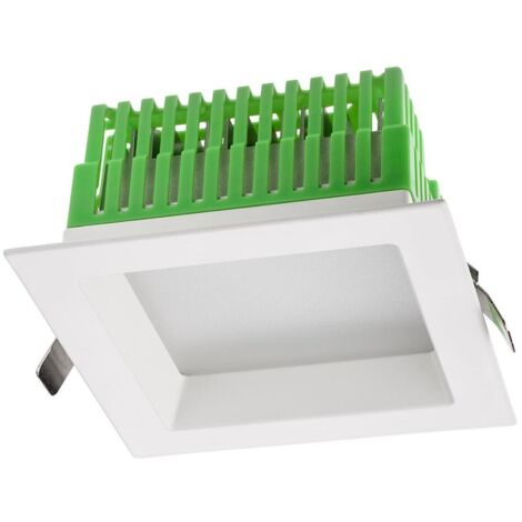 Faretto incasso LED Redo 18W 3000K 90° IP44 forma quadrata EVS02WW