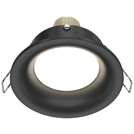 Faretto incasso Maytoni Slim DL027-2-01B nero GU10 tondo