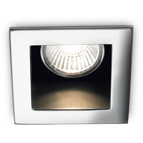 Faretto Incasso Moderno Funky Metallo Cromo 1 Luce Gu10