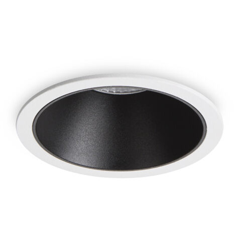 Faretto Incasso Moderno Game Alluminio Bianco E Nero Led 11W 3000K