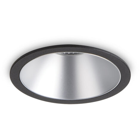 Faretto Incasso Moderno Game Alluminio Nero E Argento Led 11W 3000K