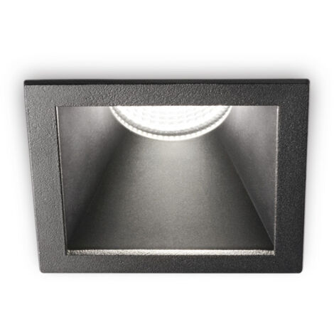 Faretto Incasso Moderno Game Square Alluminio Nero Led 11W 2700K