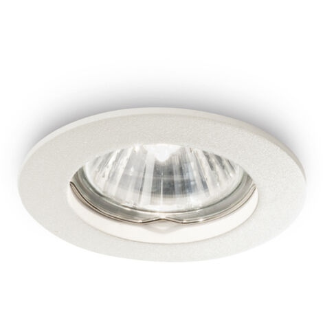 Faretto Incasso Moderno Jazz Metallo Bianco 1 Luce Gu10