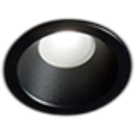 Faretto Incasso Moderno Oasis Metallo Nero 1 Luce Gu10 Ip20 D9