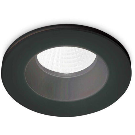 Faretto Incasso Moderno Room-65 Alluminio Nero Led 8W 3000K Luce Calda