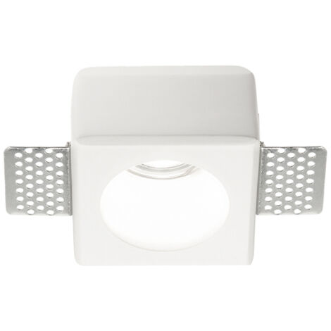 Faretto Incasso Moderno Samba Gesso Bianco 1 Luce Gu10 D55Cm