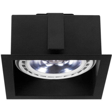Faretto incasso Nowodvorski Downlight nero quadrato ES111 9417