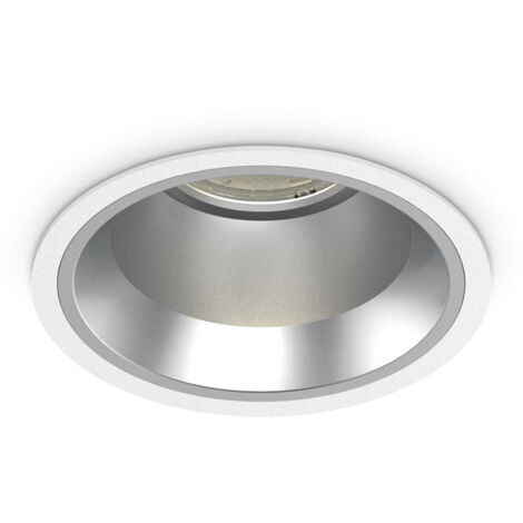 Faretto Incasso Off Alluminio Bianco Led 28W 4000K Luce Naturale
