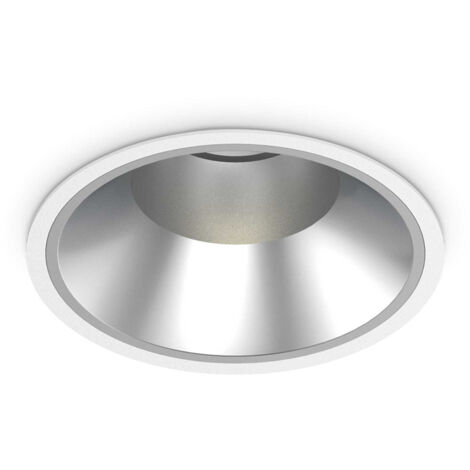 Faretto Incasso Off Alluminio Bianco Led 42W 3000K Luce Calda
