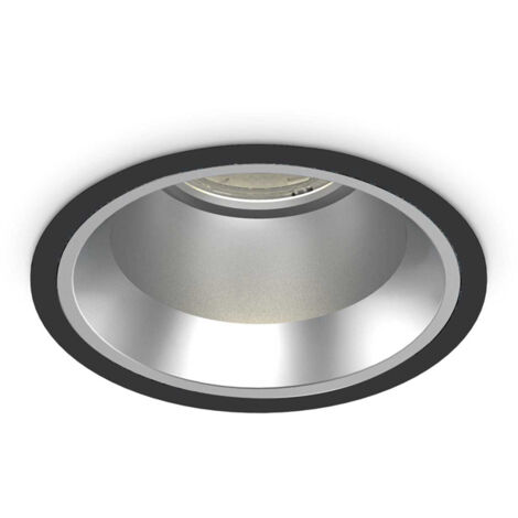 Faretto Incasso Off Alluminio Nero Led 28W 3000K Luce Calda