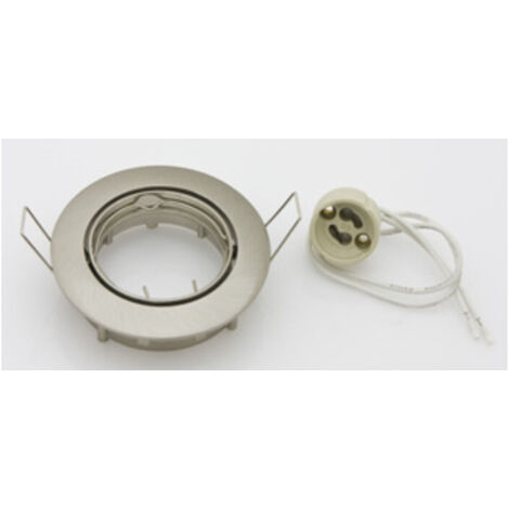 FARETTO INCASSO ORIENTAB P/LED GU10 NIKEL SAT- 10,0 pz